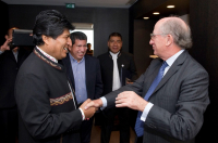 EVO MORALES Y ANTONIO BRUFAU ACUERDAN AUMENTAR LA PRESENCIA DE REPSOL EN BOLIVIA